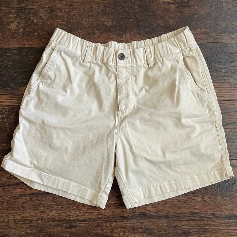 Bear Bottom Chino Shorts khaki 7” Large Stretch Mens